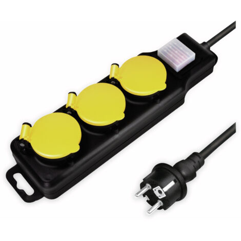 LOGILINK Steckdosenleiste LPS253, 3-fach, 3x CEE 7/3, Outdoor