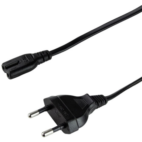 LogiLink Strom Anschlusskabel [1x Euro-Stecker - 1x Kleingeräte-Buchse C7] 1.80 m Schwarz