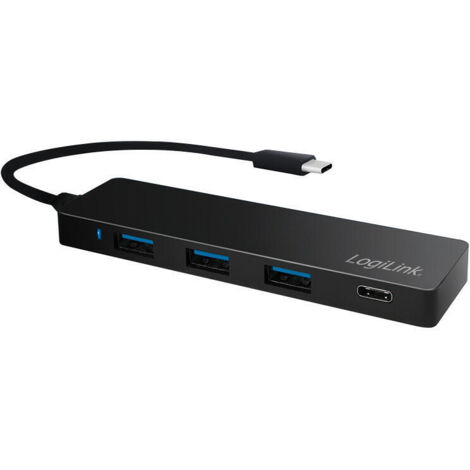 Logilink ua0311 hub de interfaz usb 3.2 gen 1 (3.1 gen 1) type-c 5000 mbit/s negro