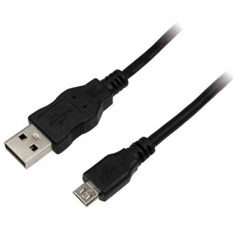 LogiLink USB-Kabel  USB 2.0 USB-A Stecker, USB-Micro-B Stecker 5.00 m Schwarz