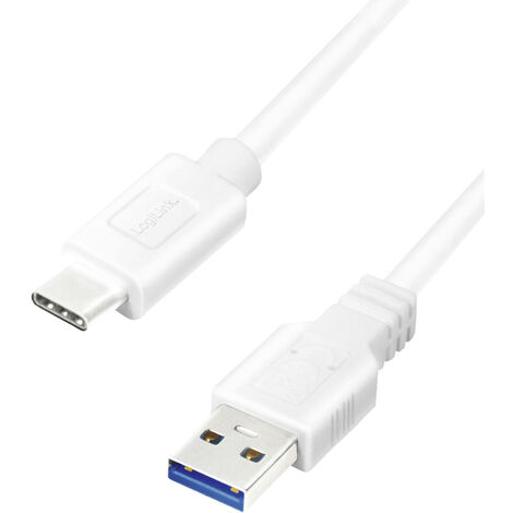 LogiLink USB-Kabel  USB 3.2 Gen1 (USB 3.0 / USB 3.1 Gen1) USB-A Stecker, USB-C® Stecker 1.50 m   CU0