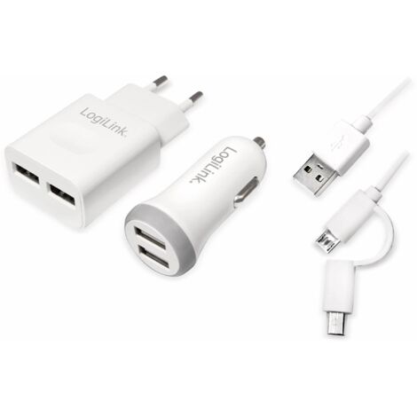 LOGILINK USB-Ladeset PA0137, 3.tlg