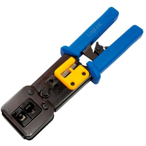 LogiLink WZ0037 crimpadora Herramienta combinada Negro, Azul