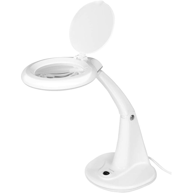 WZ0059 Lampe loupe pour bureau, 3 & 12 dioptries Grossissement=4 x 100 mm Classe d'efficacité énergétique 2021 f (a - g) S223242 - Logilink