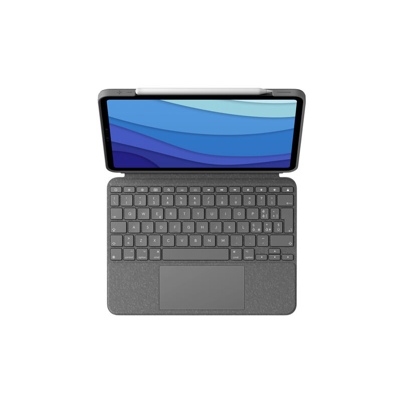 Image of Tastiera per Tablet Combo Touch Colore Grigio (Layout Italiano) - Logitech