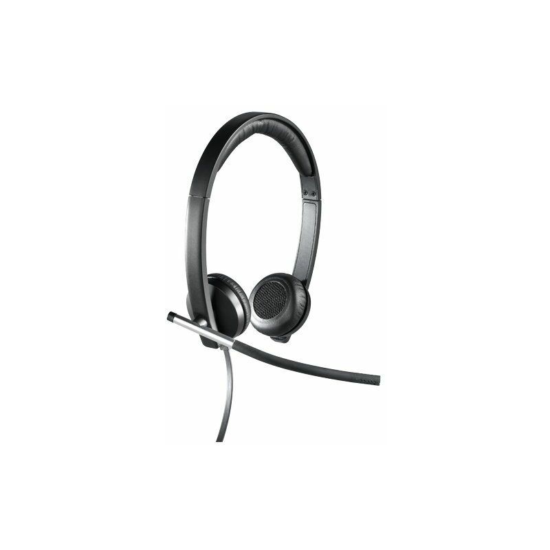 Image of Usb Headset Stereo H650e Auricolare Cablato a Padiglione Ufficio Nero, Argento - Logitech