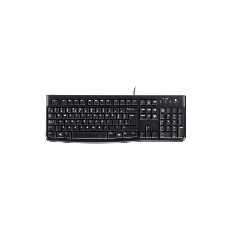 

K120 teclado USB QWERTY Inglés del Reino Unido Negro - Logitech