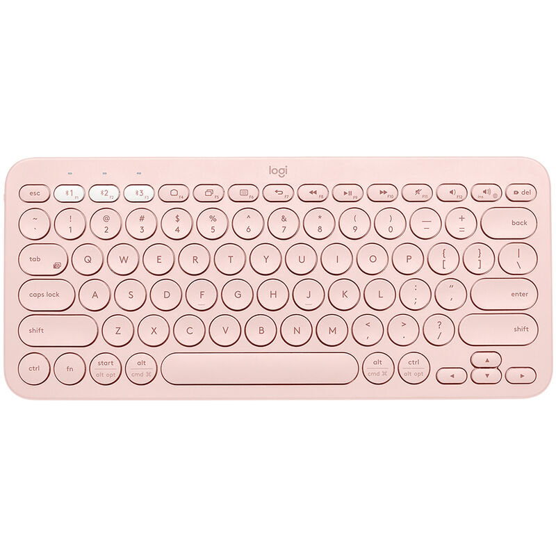 

Logitech K380 BT Keyboard Multi-Device Easy-Switch Type Duracion de la bateria de 2 anos para computadoras, tabletas, telefonos, Rosado