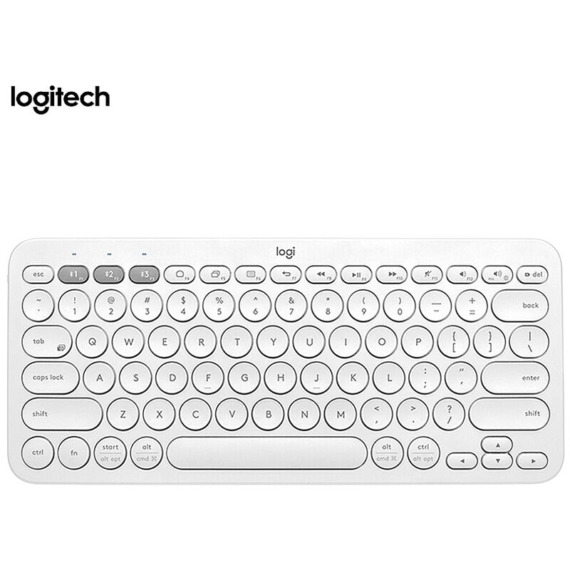 

K380 Teclado inalambrico BT 3.0 Teclado EASY-SWITCH Conexion multidispositivo Varios sistemas operativos Blanco, blanco - Logitech