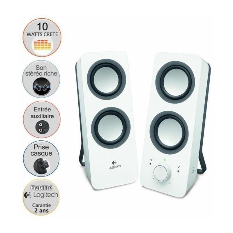 

Logitech Z200 Stereo Speakers Blanco Alámbrico 10 W