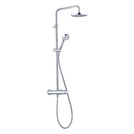Logo dual shower system mitigeur thermostatique de doucheavec douchette à main 3 jets