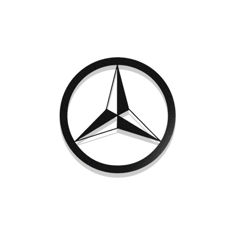 Logo - décoration murale en métal - Silhouette de voiture, Œuvre d'Art Iconique rétro et pour la Décoration d'Intérieur de vos murs