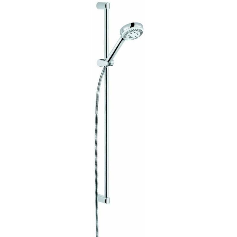 Logo - Colonne de douche avec pommeau de douche, support, barre et flexible, chrome 6839305-00 - Kludi