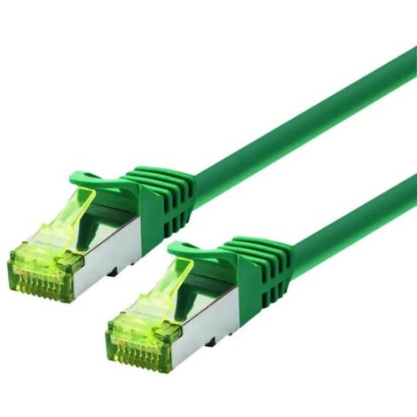 Logon Professional S/FTP CAT6A Patchkabel 0,5m grün LSOH 500MHz AWG26, TCR6ASS005G