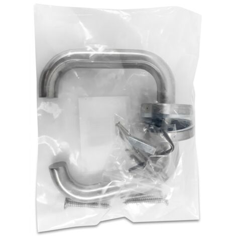 LOK - Paire de béquilles de porte inox 304 brossé - Ressort de rappel - Kit complet avec visserie - Voir photos