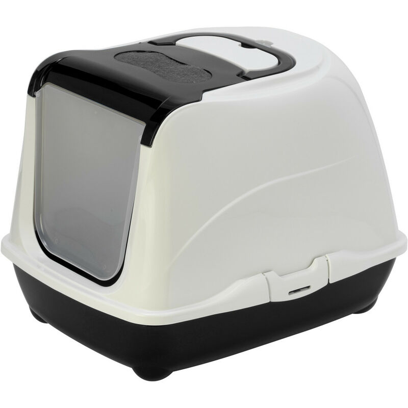 

Loki baño negro 38 x 50 x 50 x 50 x 37 cm para gato blanco y negro