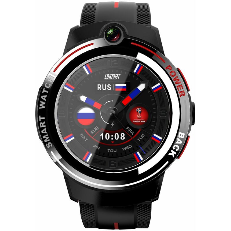 

LOKMAT APPLLP 3 Reloj inteligente 4G de 1.39 pulgadas 1GB + 16GB Desbloqueo facial tactil completo Camara dual Musica Video Chat gratis Monitoreo de
