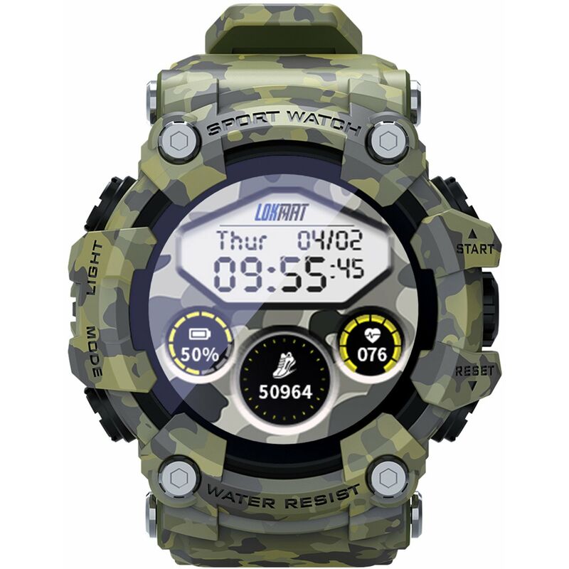 

ATTACK Reloj inteligente para deportes al aire libre 1.28 '' TFT Pantalla tactil completa BT5.0 IP68 Rastreador de ejercicios a prueba de agua