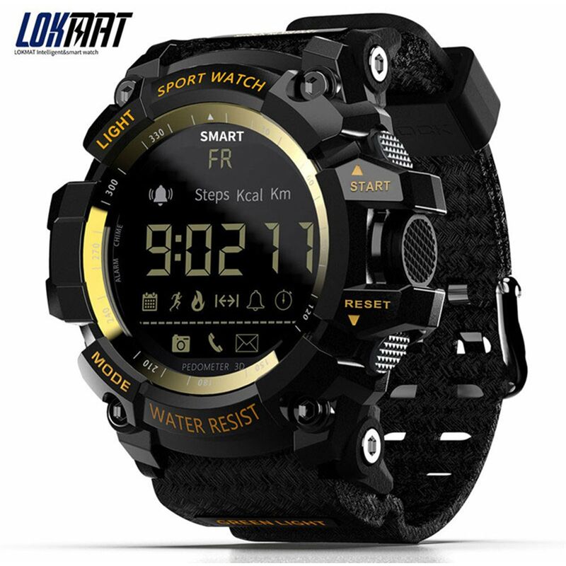 

MK16 Reloj inteligente Ejercito militar Resistente Hombres Mujeres Reloj 12 meses Duracion de la bateria IP67 / 5ATM Impermeable EL Luminoso Deportes