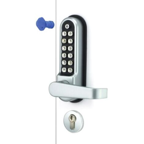 Lokod – Serrure multipoint à code mécanique réversible – Épaisseur de porte 35 à 55 mm – Installation facile intérieure/extérieure – 48106J