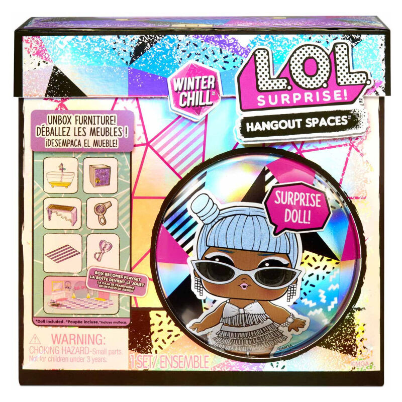 L.O.L. Surprise - Winter Chill Hangout Spaces Meubles - Ice - Avec 1 poupée, Accessoires & Meubles