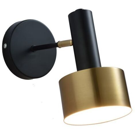 LOLLANDA Applique murale sans fil noire, éclairage domestique multifonctionnel, applique murale contemporaine pour salon (lumière chaude)
