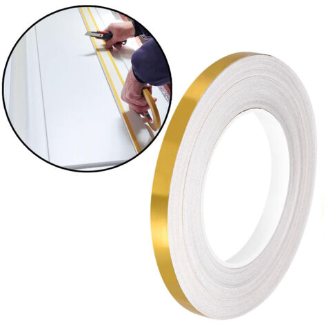 LOLLANDA Ruban adhésif pour sols, 50 m, étanche, anti-moisissure, résistant à l'usure, 2 cm, pour murs, doré