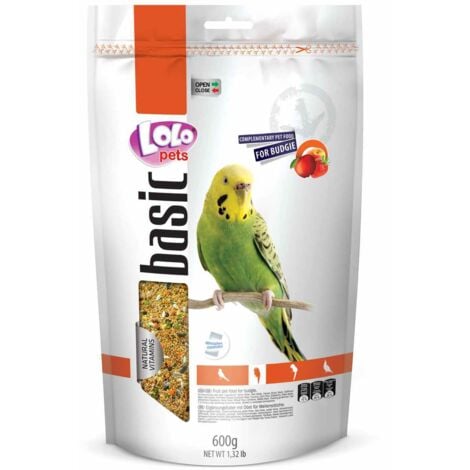 LoLo Pets BASIC FRUIT 600 g Cibo alla FRUTTA per parrocchetti