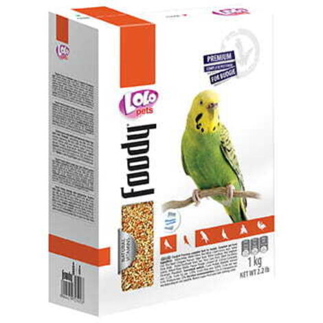 LoLo Pets FOODY Premium 1 kg di cibo per parrocchetti in scatola