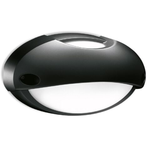 Lombardo airy top ovale 300 plafoniera parete nero e27 lb82322