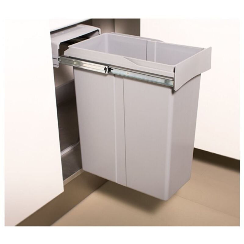 Seau Lombardo-Xl Gris M30 1X40L - lombardo xl - Conteneur grande capacité avec ouverture d'extraction totale