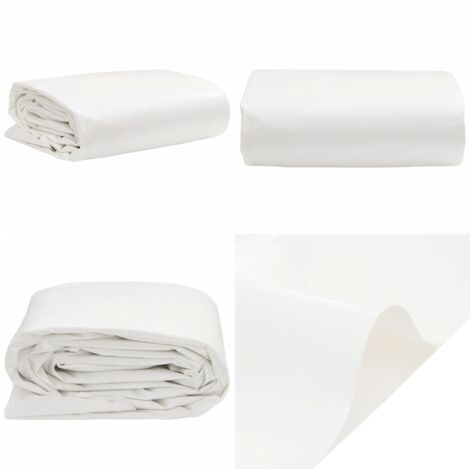 Lona blanca 3x3 m 650 g/m² - Lona - Protección contra el clima