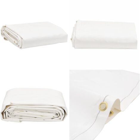 Lona blanco Ø 2,8 m 650 g/m² - Toldo de PVC - Toldo resistente al agua