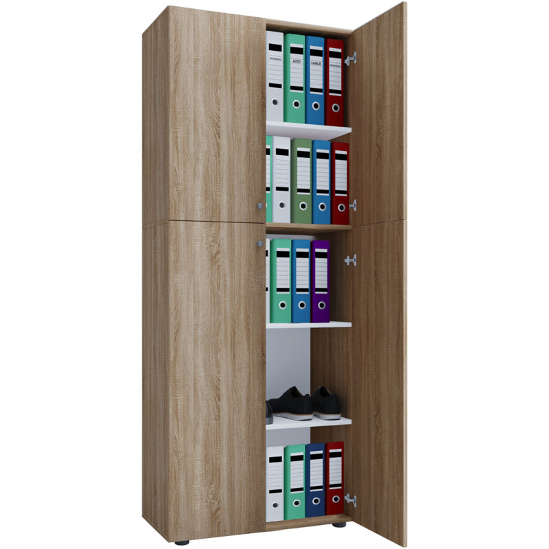 Ebuy24 Büroschrank Aktenschrank Lona 5fach