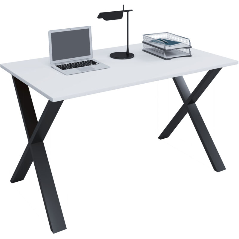 Ebuy24 - Bureau Lona h. 76 x l. 110 x p. 50 cm Noir/Blanc Ebuy24 - Bureau Lona h. 76 x l. 110 x p. 50 cm Noir/Blanc