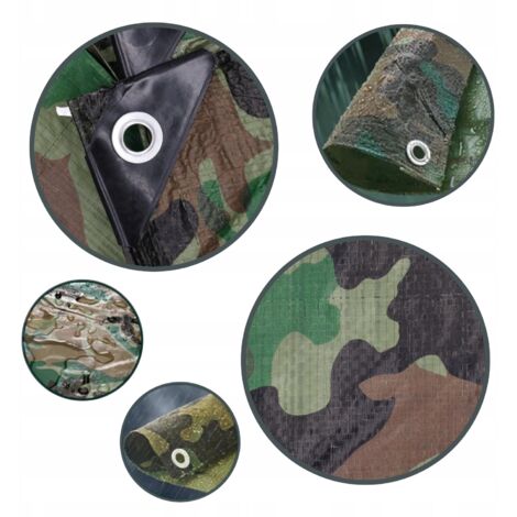 Lona camuflaje 3 x 3m 90 g.