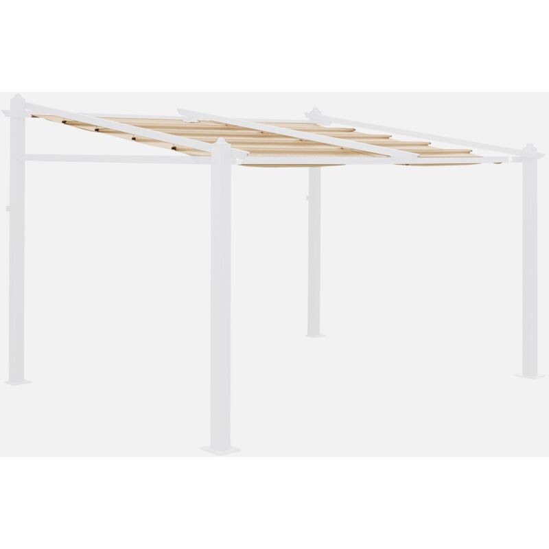 

Alice's Garden - Lona beige para pérgola 3x4m Murum - lona de recambio para pérgola - Beige