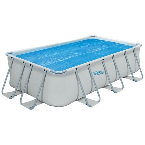 Lona de burbujas para piscina rectangular ORISTANO - 396 x 213 cm - Venta-unica - Azul