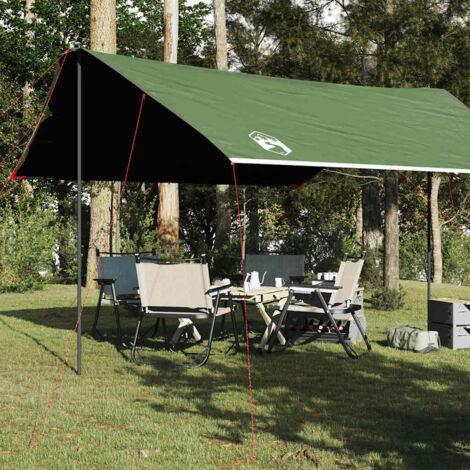Lona de camping impermeable verde 460x305x210 cm