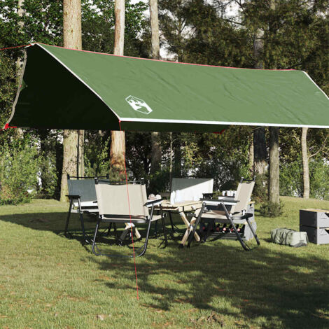 Lona de camping impermeable verde 500x294 cm