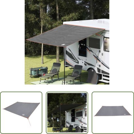 Lona de camping -  Lona resistente al agua con techo Gris y naranja