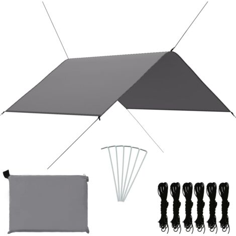 Lona de exterior gris 3x2,85 m vidaXL