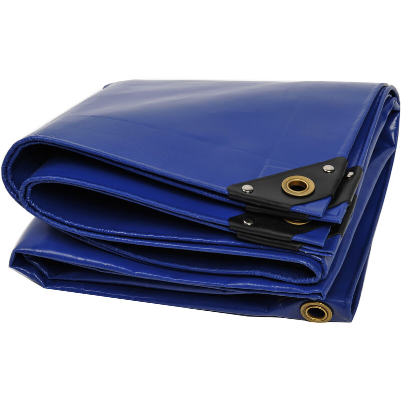 

Lona de protección PLA32 Premium 300 x 200 cm; azul con ojales, PVC de 650 g/m², cubierta, lona de protección. Impermeable y a prueba de desgarros,