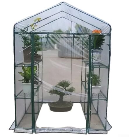 Lona de repuesto para mini invernadero de 3 niveles, fabricada en PVC reforzado. Transparente e impermeable. Sin estructura metálica.