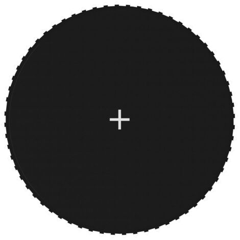 Lona de salto para cama elástica redonda tela negro 3,66 m