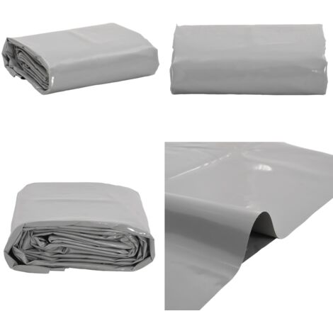 Lona gris 1x2,5 m 650 g/m² - Lona gris - Toldo resistente al agua