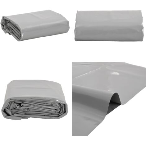 Lona gris 4x5 m 650 g/m² - Lona gris - Protección contra el clima