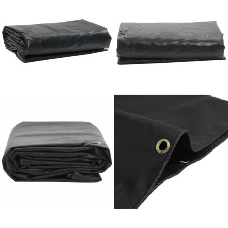Lona gris antracita 3x6 m 650 g/m² - Lona gris - Lona resistente al agua