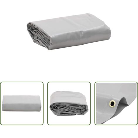 Lona gris -  Lona gris 1x2,5 m 650 g/m²