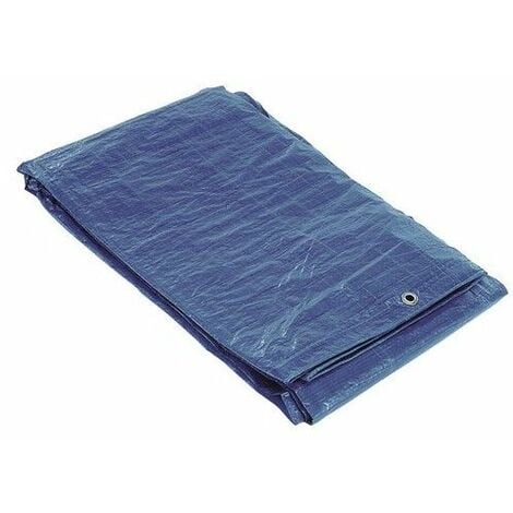 SATURNIA Impermeable Reforzada 5x6 metros (Aproximadamente) Con Ojetes MetÃ¡licos, Lona de ProtecciÃ³n Duradera, Color Azul.